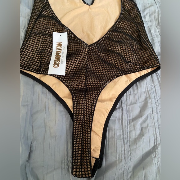 Cosmopolitan Dress The Population Bridgette Mesh Fully lined Deep V body… - Picture 9 of 11